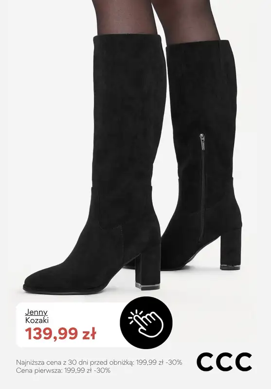 CCC - gazetka promocyjna Kozaki damskie - PROMOCJE od poniedziałku 12.01  - strona 8