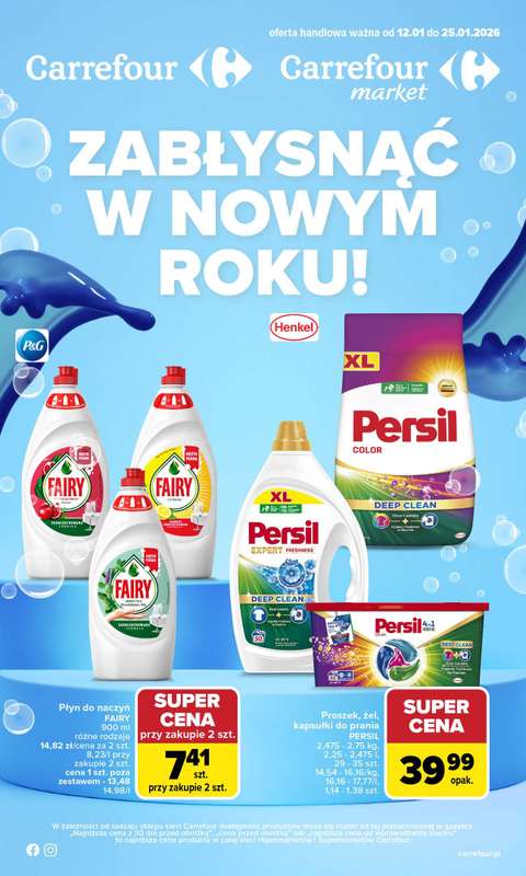 Carrefour Market - gazetka promocyjna Gazetka Zabłysnąć w Nowym Roku! od poniedziałku 12.01 do niedzieli 25.01