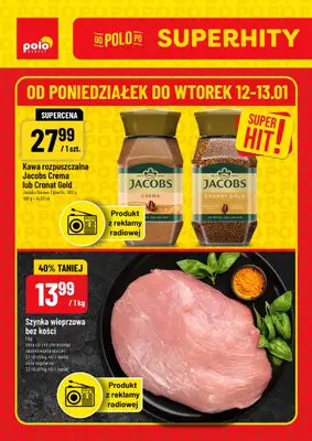 POLOmarket - gazetka promocyjna Super hity od poniedziałku 12.01 do wtorku 13.01