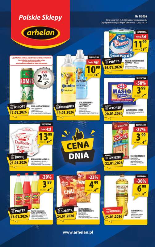 Arhelan - gazetka promocyjna Gazetka od piątku 16.01 do niedzieli 25.01