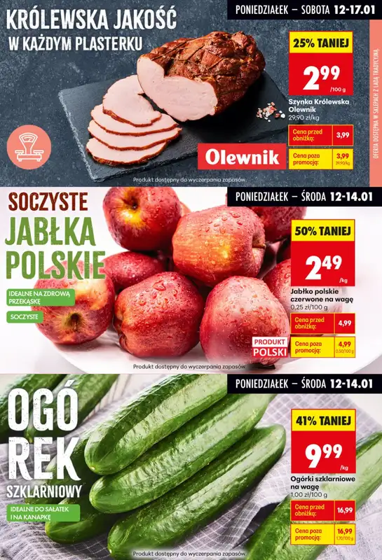 Biedronka - gazetka promocyjna Biedronkowe oszczędności od poniedziałku 12.01 do środy 14.01 - strona 4