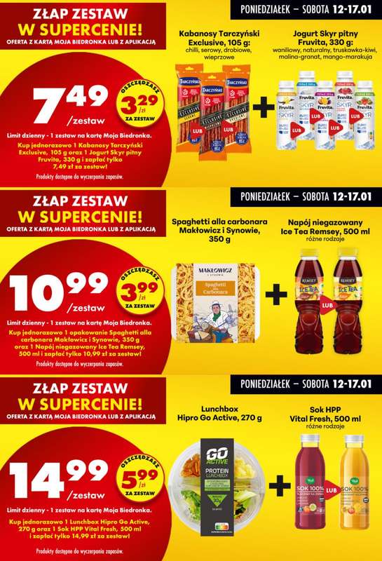 Biedronka - gazetka promocyjna Biedronkowe oszczędności od poniedziałku 12.01 do środy 14.01 - strona 9