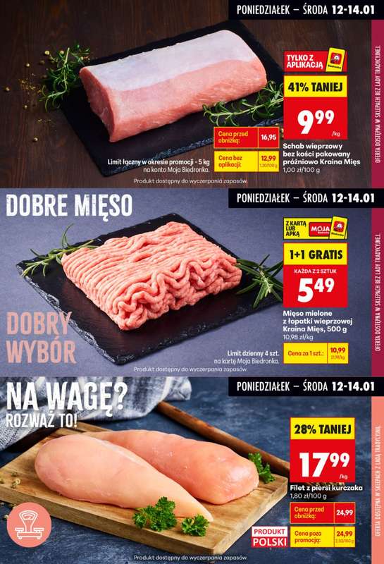 Biedronka - gazetka promocyjna Biedronkowe oszczędności od poniedziałku 12.01 do środy 14.01 - strona 3