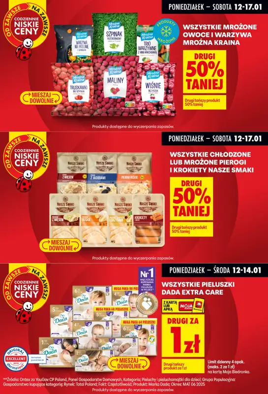 Biedronka - gazetka promocyjna Biedronkowe oszczędności od poniedziałku 12.01 do środy 14.01 - strona 7