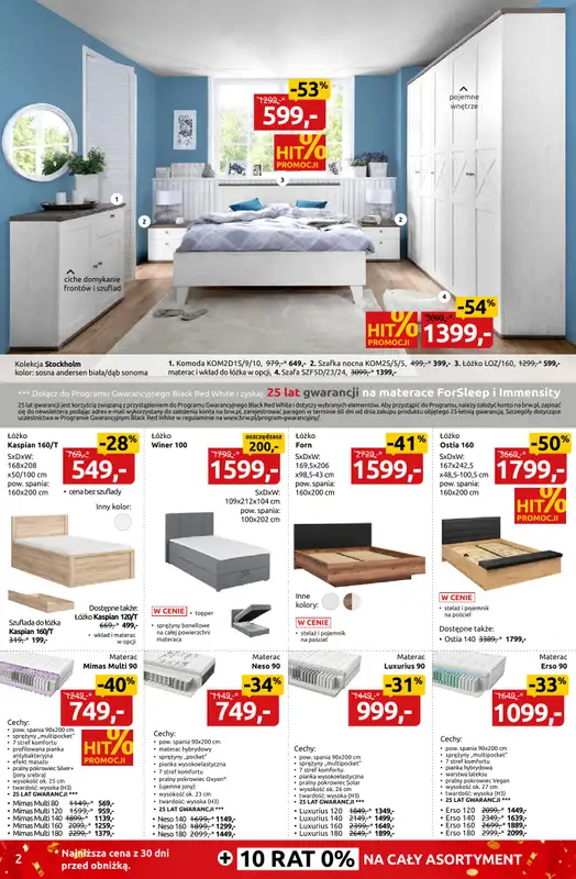 Black Red White - gazetka promocyjna Nowy rok - Nowe wnętrze do -55% od poniedziałku 12.01 do poniedziałku 26.01 - strona 2