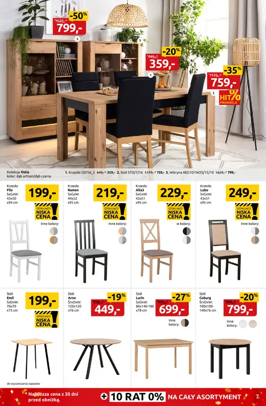 Black Red White - gazetka promocyjna Nowy rok - Nowe wnętrze do -55% od poniedziałku 12.01 do poniedziałku 26.01 - strona 7