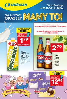 LEWIATAN - gazetka promocyjna Gazetka MAMY TO w Lewiatanie  do środy 21.01
