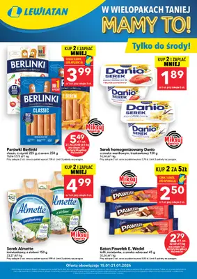LEWIATAN - gazetka promocyjna Kupuj i zyskaj więcej od czwartku 15.01 do środy 21.01