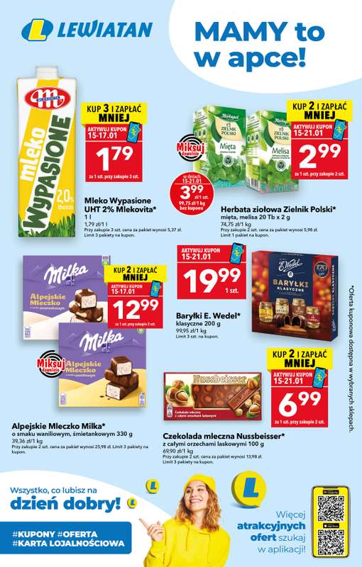 LEWIATAN - gazetka promocyjna Mamy TO w apce! od czwartku 15.01 do środy 21.01