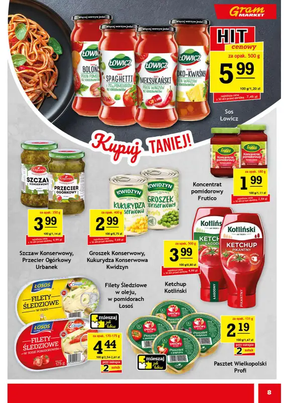 Gram Market - gazetka promocyjna Gazetka od środy 14.01 do wtorku 20.01 - strona 8