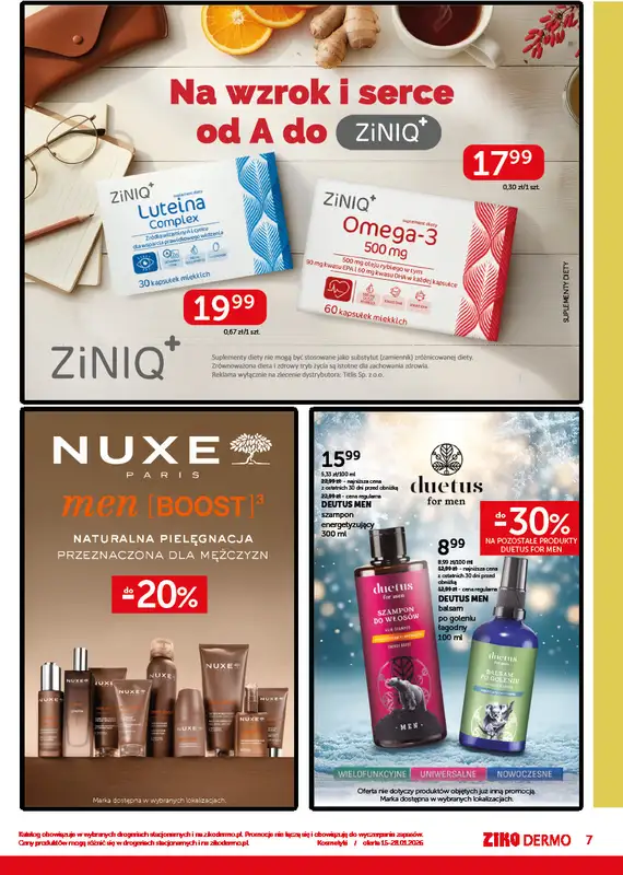 Ziko Dermo - gazetka promocyjna Pielęgnacja skóry zimą od czwartku 15.01 do środy 28.01 - strona 7