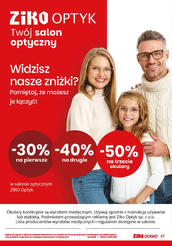 Ziko Dermo - gazetka promocyjna Pielęgnacja skóry zimą od czwartku 15.01 do środy 28.01 - strona 27