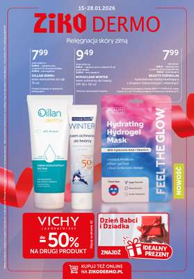 Ziko Dermo - gazetka promocyjna Pielęgnacja skóry zimą od czwartku 15.01 do środy 28.01