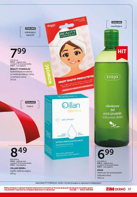 Ziko Dermo - gazetka promocyjna Pielęgnacja skóry zimą od czwartku 15.01 do środy 28.01 - strona 17