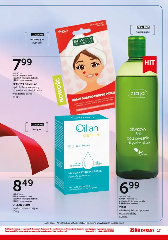 Ziko Dermo - gazetka promocyjna Pielęgnacja skóry zimą od czwartku 15.01 do środy 28.01 - strona 17
