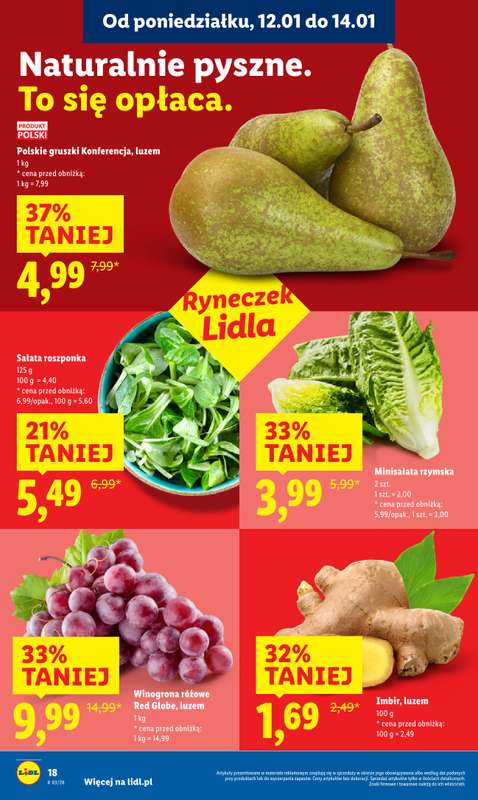 Lidl - gazetka promocyjna Oferta od poniedziałku od poniedziałku 12.01 do środy 14.01 - strona 18