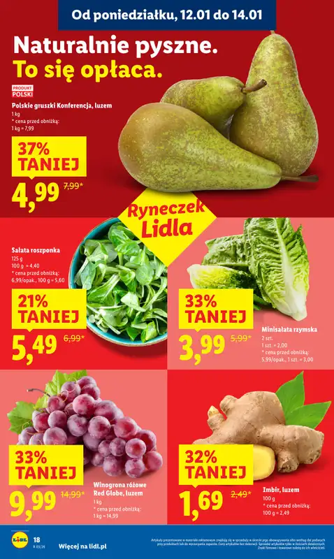 Lidl - gazetka promocyjna Oferta od poniedziałku od poniedziałku 12.01 do środy 14.01 - strona 18