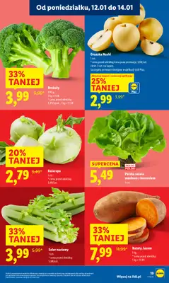 Lidl - gazetka promocyjna Oferta od poniedziałku od poniedziałku 12.01 do środy 14.01 - strona 19