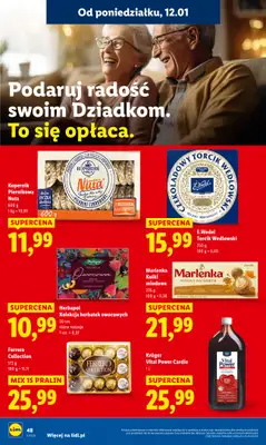 Lidl - gazetka promocyjna Oferta od poniedziałku od poniedziałku 12.01 do środy 14.01 - strona 48