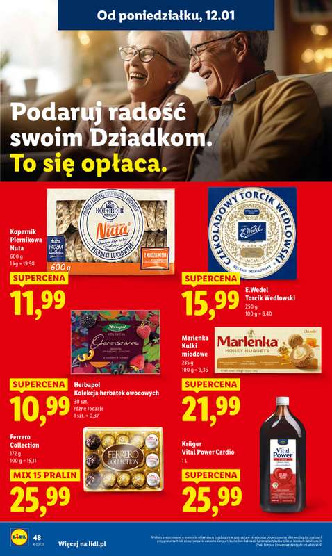 Lidl - gazetka promocyjna Oferta od poniedziałku od poniedziałku 12.01 do środy 14.01 - strona 48
