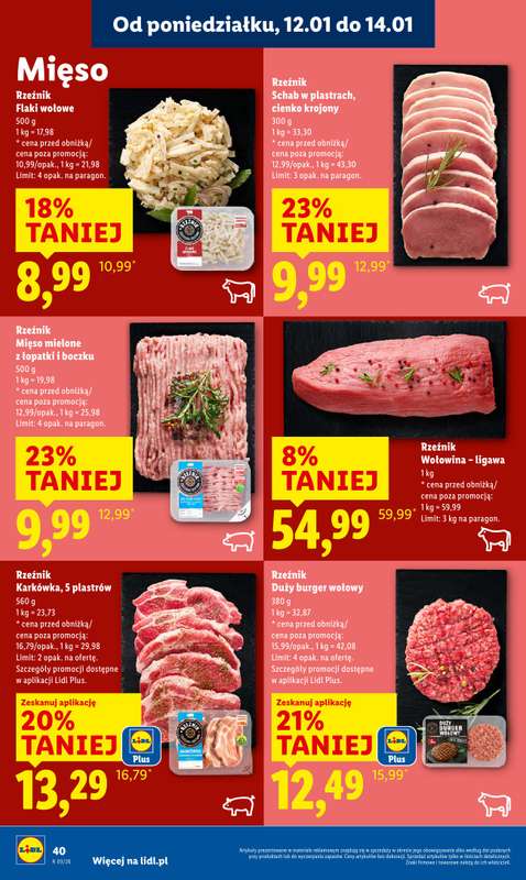 Lidl - gazetka promocyjna Oferta od poniedziałku od poniedziałku 12.01 do środy 14.01 - strona 40