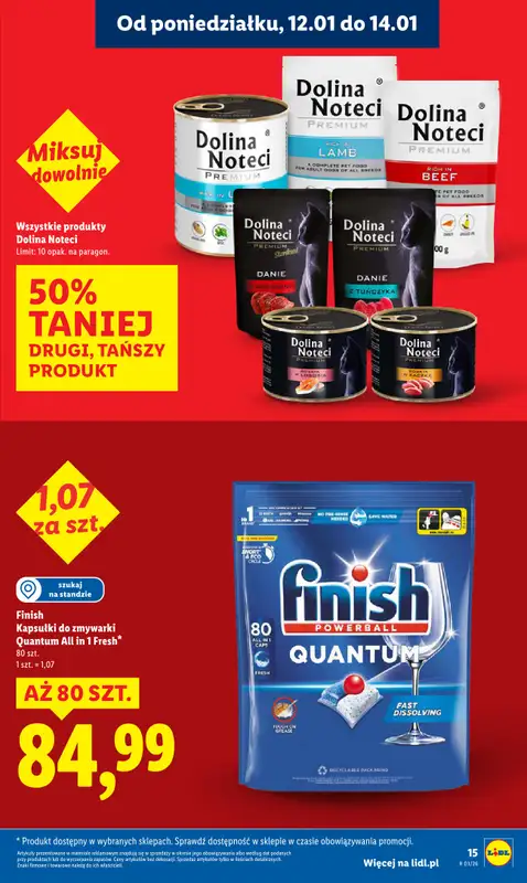 Lidl - gazetka promocyjna Oferta od poniedziałku od poniedziałku 12.01 do środy 14.01 - strona 15