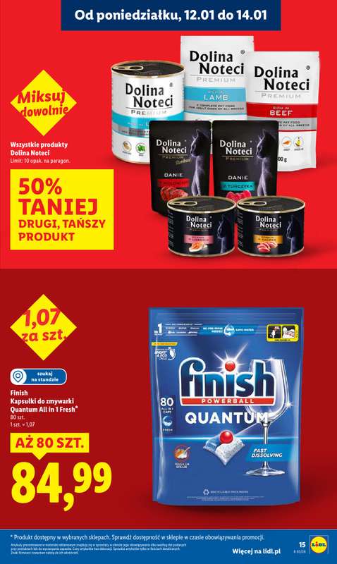 Lidl - gazetka promocyjna Oferta od poniedziałku od poniedziałku 12.01 do środy 14.01 - strona 15