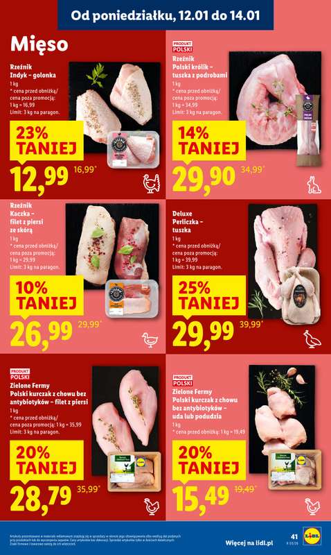 Lidl - gazetka promocyjna Oferta od poniedziałku od poniedziałku 12.01 do środy 14.01 - strona 41