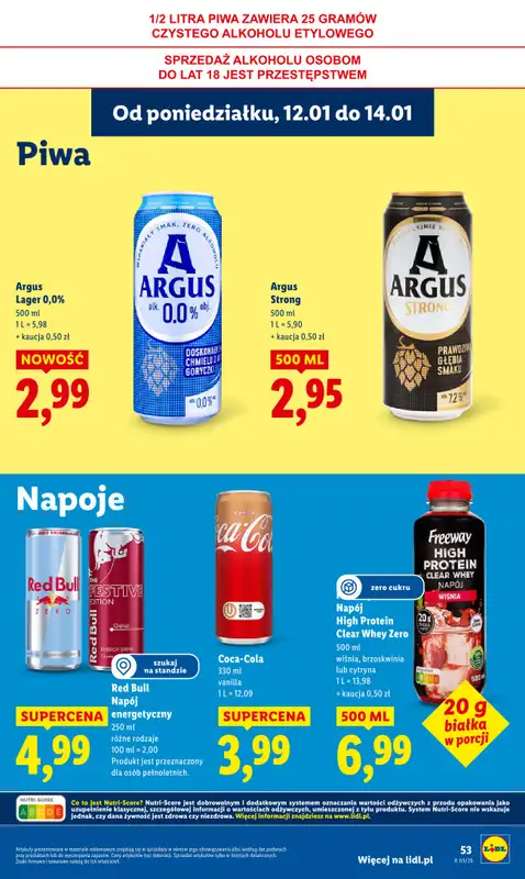 Lidl - gazetka promocyjna Oferta od poniedziałku od poniedziałku 12.01 do środy 14.01 - strona 53