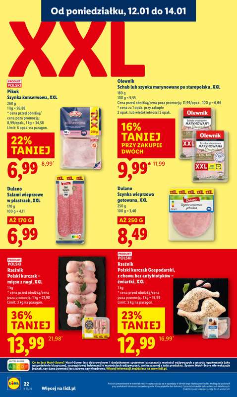 Lidl - gazetka promocyjna Oferta od poniedziałku od poniedziałku 12.01 do środy 14.01 - strona 22
