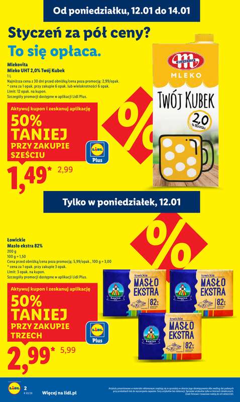 Lidl - gazetka promocyjna Oferta od poniedziałku od poniedziałku 12.01 do środy 14.01 - strona 2