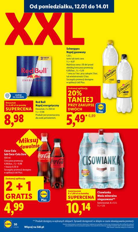 Lidl - gazetka promocyjna Oferta od poniedziałku od poniedziałku 12.01 do środy 14.01 - strona 30