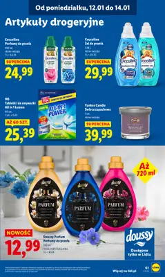 Lidl - gazetka promocyjna Oferta od poniedziałku od poniedziałku 12.01 do środy 14.01 - strona 61