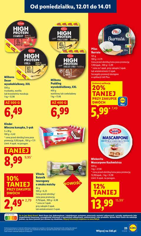 Lidl - gazetka promocyjna Oferta od poniedziałku od poniedziałku 12.01 do środy 14.01 - strona 25
