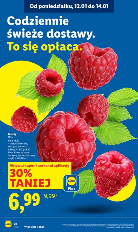 Lidl - gazetka promocyjna Oferta od poniedziałku od poniedziałku 12.01 do środy 14.01 - strona 20