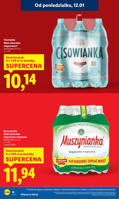 Lidl - gazetka promocyjna Oferta od poniedziałku od poniedziałku 12.01 do środy 14.01 - strona 10