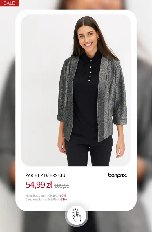 bonprix - gazetka promocyjna 15% rabatu + darmowa dostawa z KODEM! od poniedziałku 12.01 do środy 14.01 - strona 10