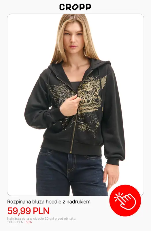 Cropp - gazetka promocyjna HITY wyprzedaży dla niej! od poniedziałku 12.01  - strona 8