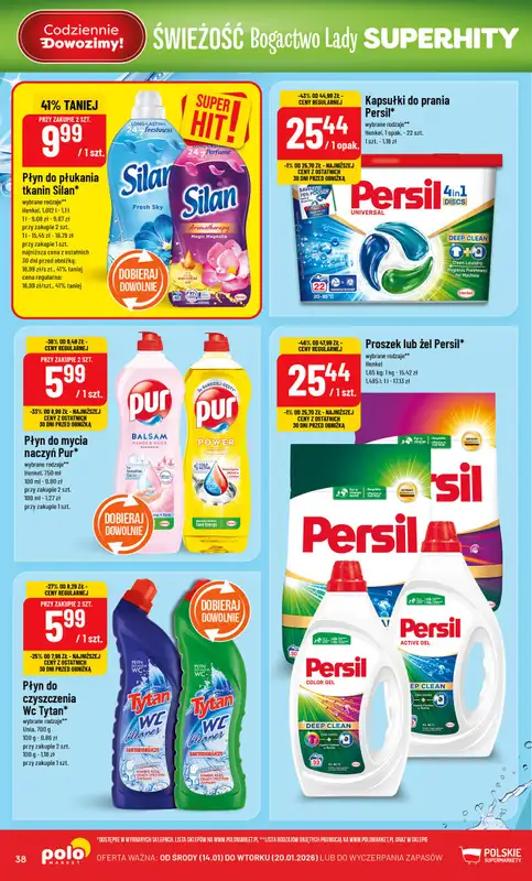 POLOmarket - gazetka promocyjna Gazetka od środy 14.01 do wtorku 20.01 - strona 38