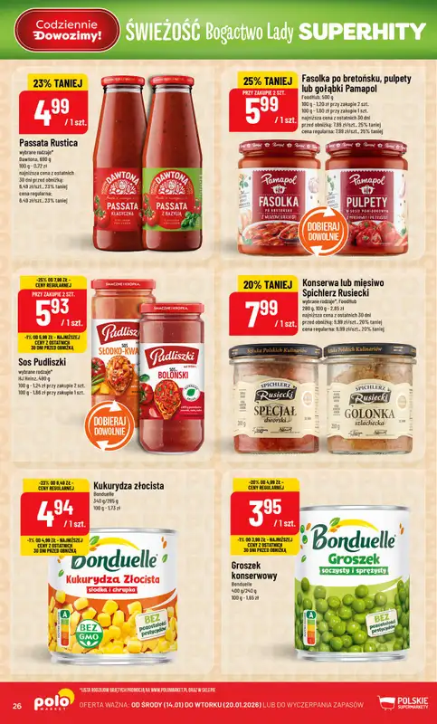POLOmarket - gazetka promocyjna Gazetka od środy 14.01 do wtorku 20.01 - strona 26
