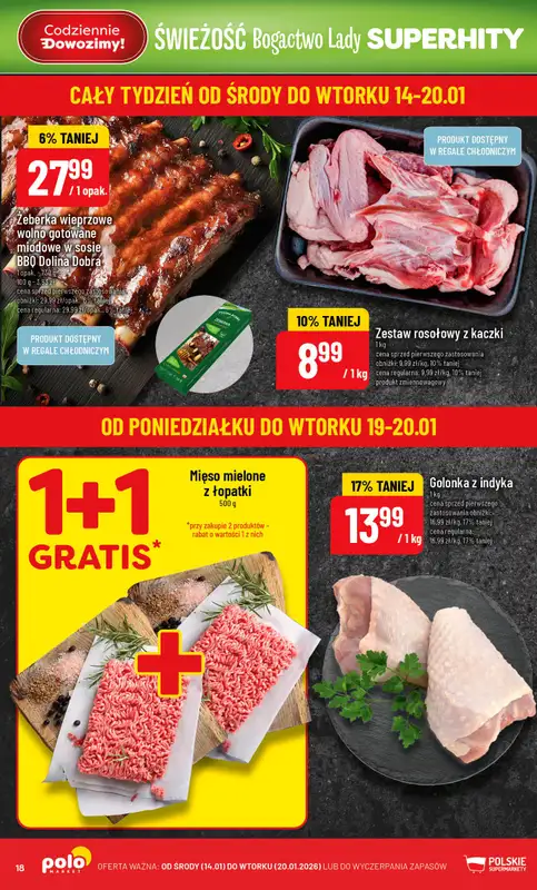 POLOmarket - gazetka promocyjna Gazetka od środy 14.01 do wtorku 20.01 - strona 18
