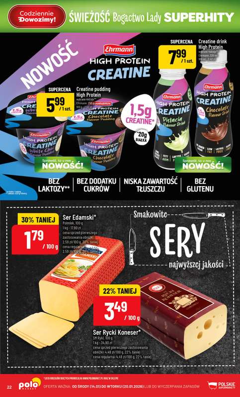 POLOmarket - gazetka promocyjna Gazetka od środy 14.01 do wtorku 20.01 - strona 22