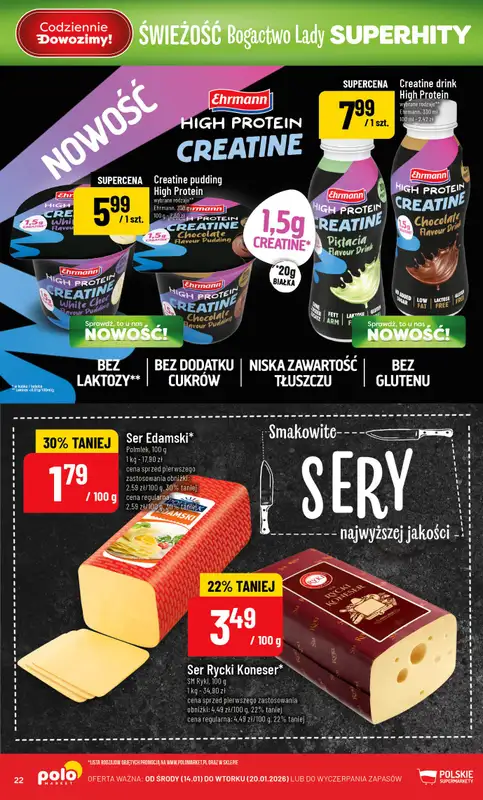 POLOmarket - gazetka promocyjna Gazetka od środy 14.01 do wtorku 20.01 - strona 22