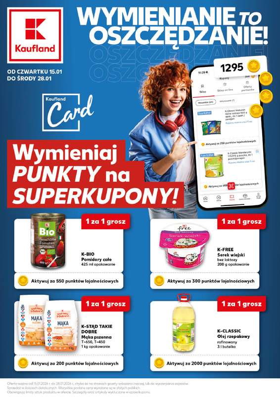 Kaufland - gazetka promocyjna Oferta Kaufland - Kupony od czwartku 15.01 do środy 28.01
