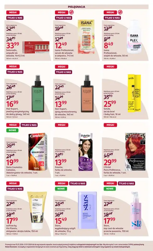 Rossmann - gazetka promocyjna Gazetka od czwartku 15.01 do środy 21.01 - strona 12