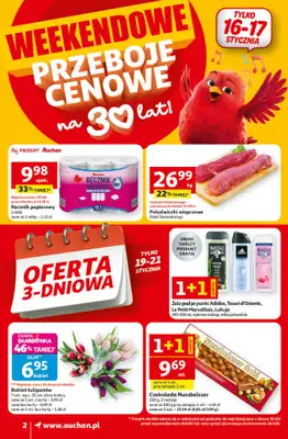 Auchan - gazetka promocyjna Gazetka 30 Lat Supermarket Auchan od czwartku 15.01 do środy 21.01 - strona 2