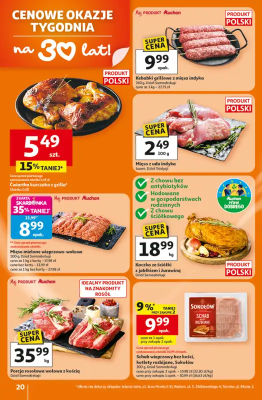 Auchan - gazetka promocyjna Gazetka 30 Lat Hipermarket Auchan od czwartku 15.01 do środy 21.01 - strona 20