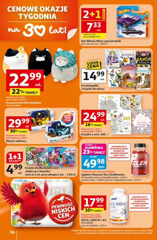 Auchan - gazetka promocyjna Gazetka 30 Lat Hipermarket Auchan od czwartku 15.01 do środy 21.01 - strona 34