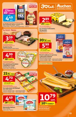 Auchan - gazetka promocyjna Gazetka 30 Lat Hipermarket Auchan od czwartku 15.01 do środy 21.01 - strona 23