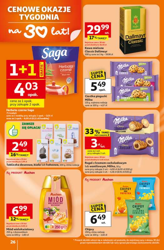 Auchan - gazetka promocyjna Gazetka 30 Lat Hipermarket Auchan od czwartku 15.01 do środy 21.01 - strona 26